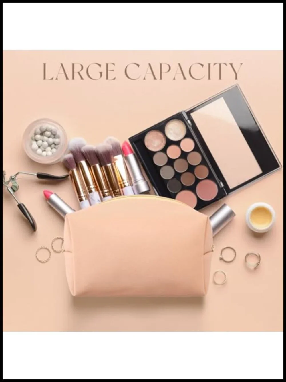 Set of 15 PU Leather Waterproof Makeup Bags Cosmetic Toiletry Pouches Travel